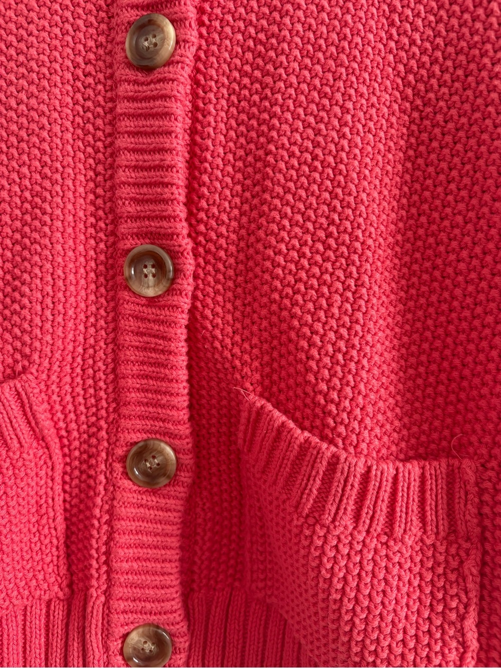 Magaschoni Women's Cotton Sweater Jacket Size Small In Red - Picture 15 of 16